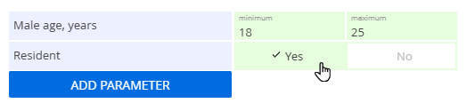 Fig. 6 Specify a Boolean value