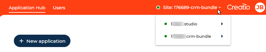 Fig. 5 The list of environments in the ALM Portal