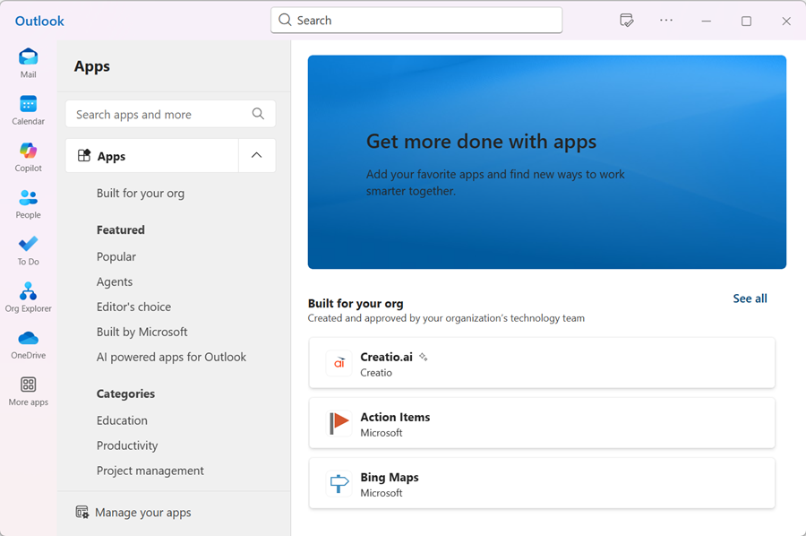 Fig. 1 Apps page