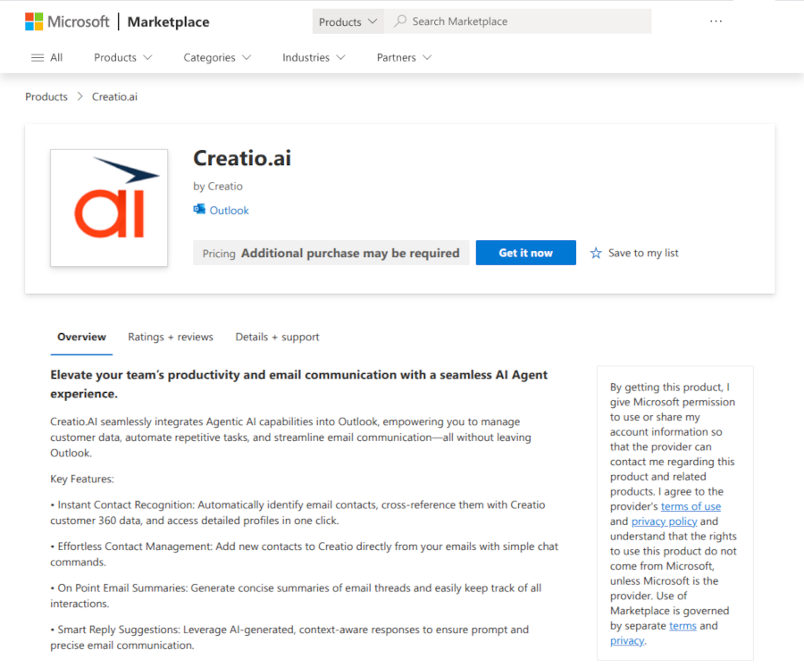 Fig. 11 Creatio.ai window
