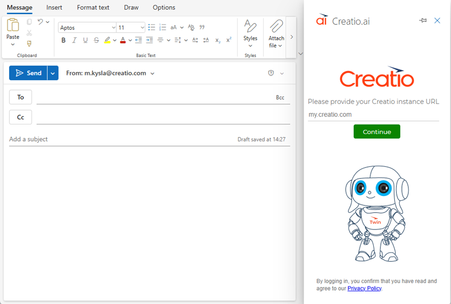 Fig. 12 Outlook task pane