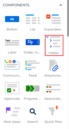 Fig. 1 Folders component