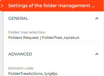 Fig. 4 Folder management menu settings