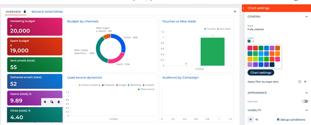 Fig. 3 Color parameter of a widget