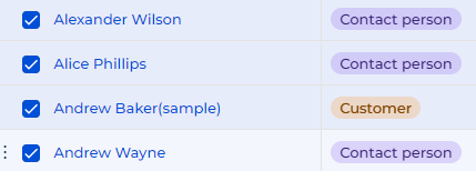 Fig. 5 Select multiple records to delete