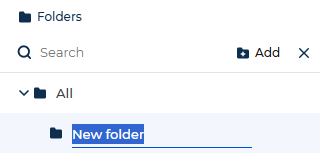 Fig. 3 Newly created dynamic folder