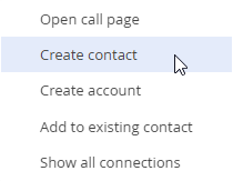 Fig. 17 The call processing menu