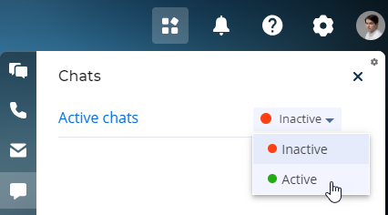 Fig. 1 Agent's status in the communication panel