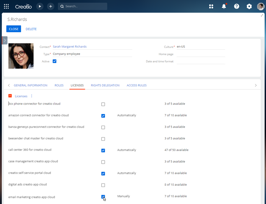 Fig. 6 Select products for licensing
