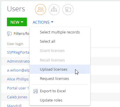 Fig. 5 Upload a license file to Creatio