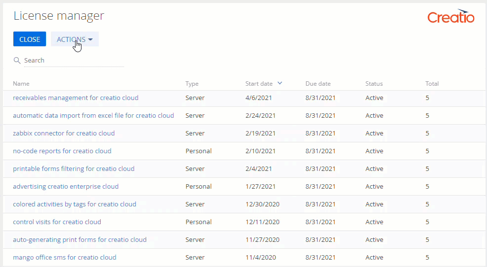 Fig. 2 Generate a license request