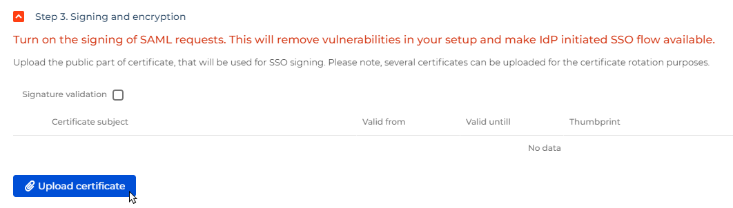 Fig. 1 Certificate Upload