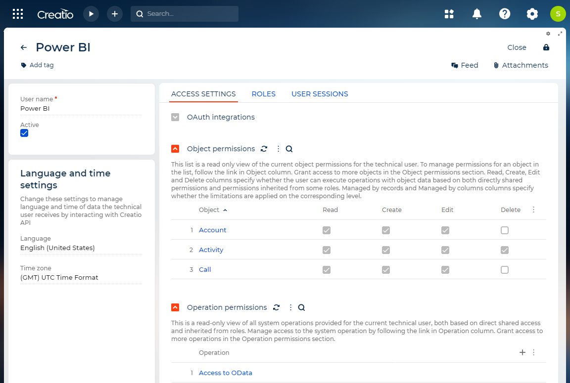 Fig. 1 Technical user's page