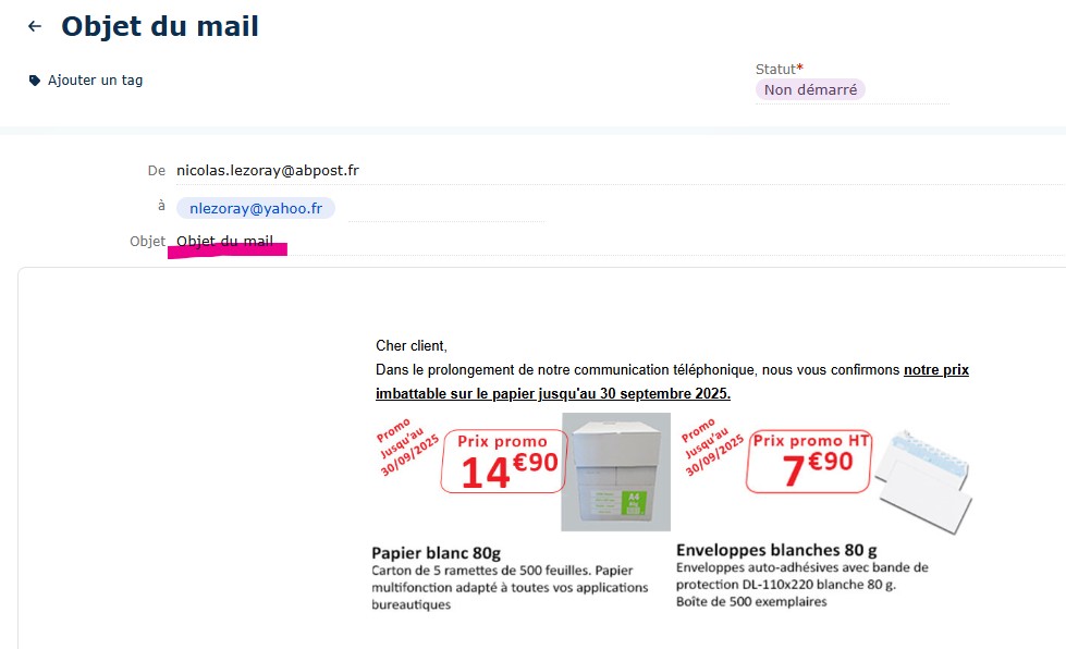 email object