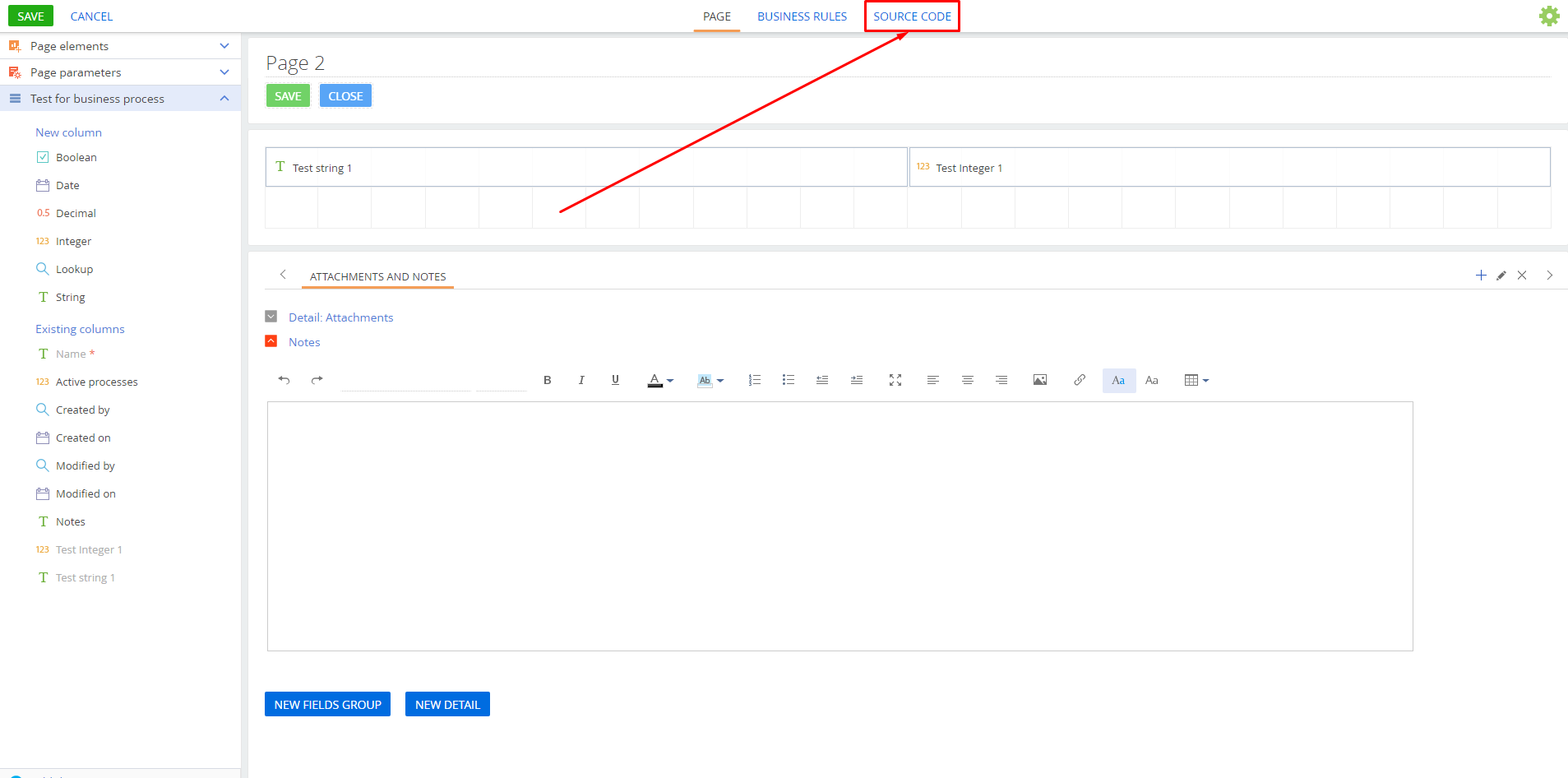 Open Edit Page Process Element Missing Schema | Community Creatio