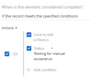 Complete conditions