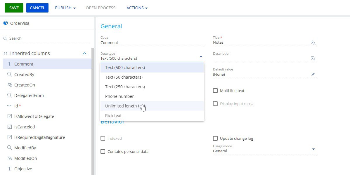 How can we remove the limit of characters of a text field that will be ...