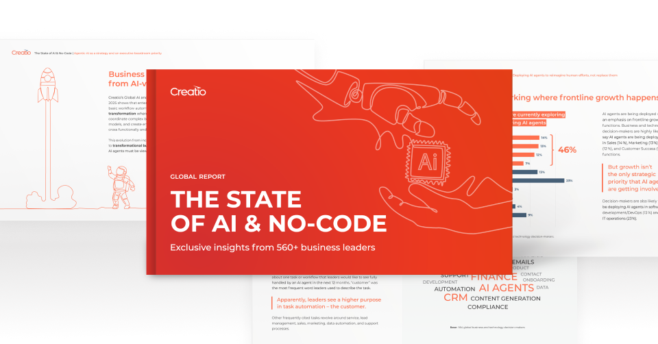 Creatio Releases Global Survey Report Revealing AI Agents and No-Code as Key Enablers of Enterprise Transformation