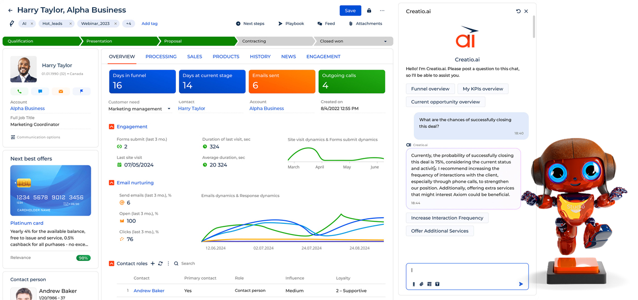 Creatio’s Agentic No-Code Platform for Banking