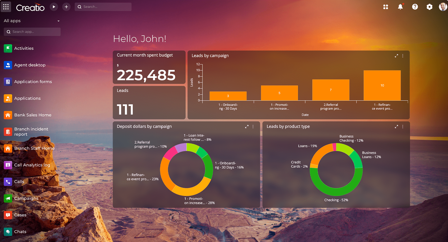 Banking CRM Creatio