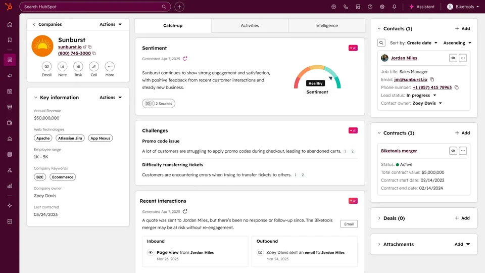 HubSpot Smart CRM