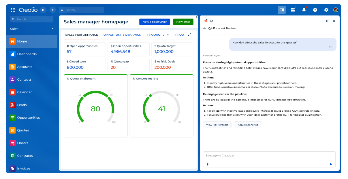 Distributor Management Software in Creatio