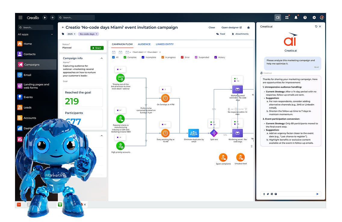 Creatio CRM: Creatio Marketing