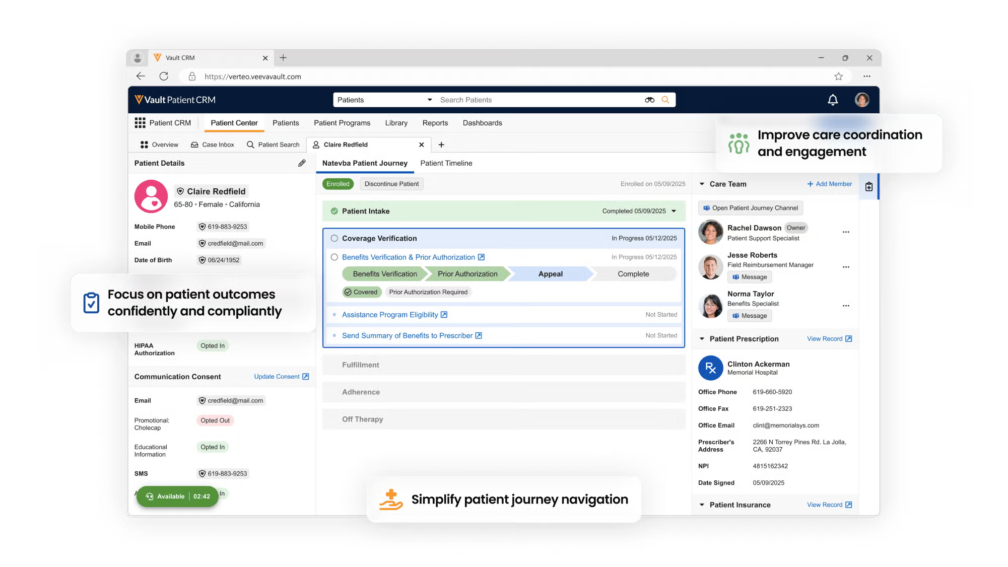 Vaava Vault Pharma CRM