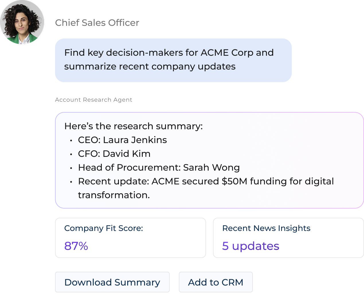 sales account research