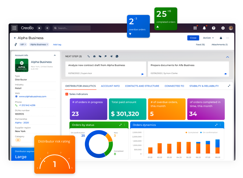Creatio AI CRM Enterprise Capabilities
