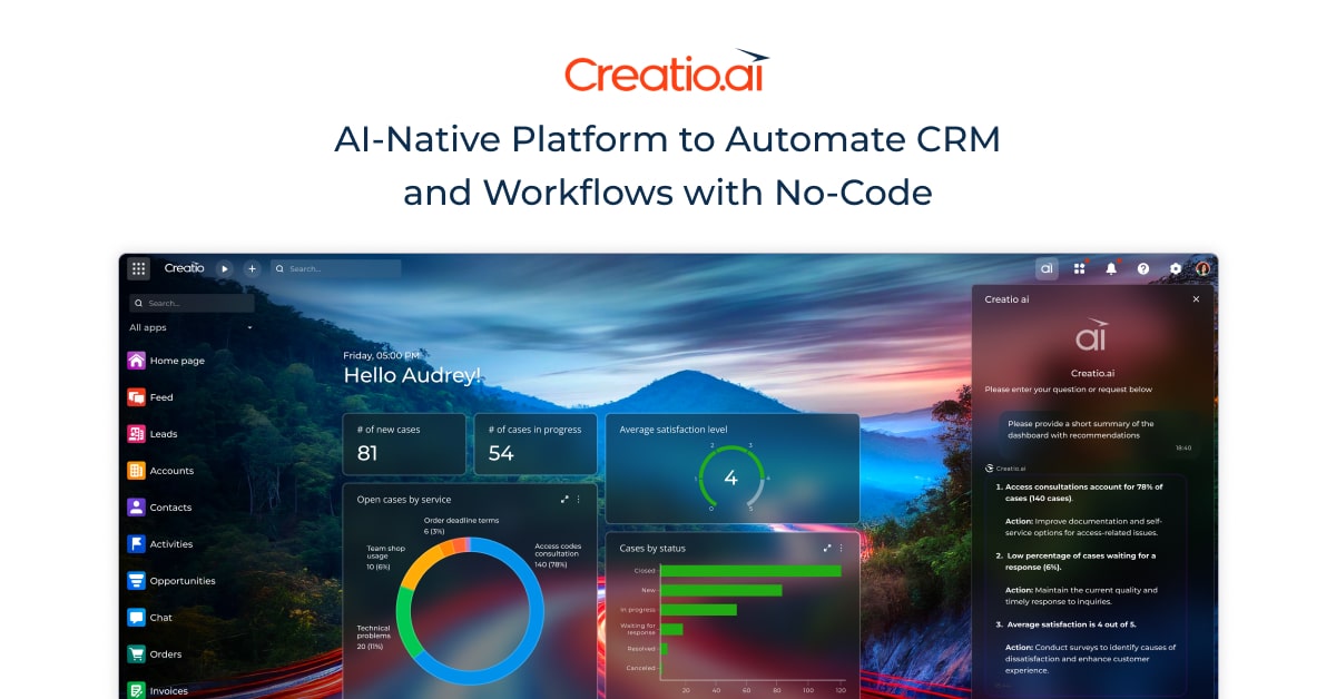 Agentic CRM & Workflow Platform with No-Code and AI at Its Core | Creatio