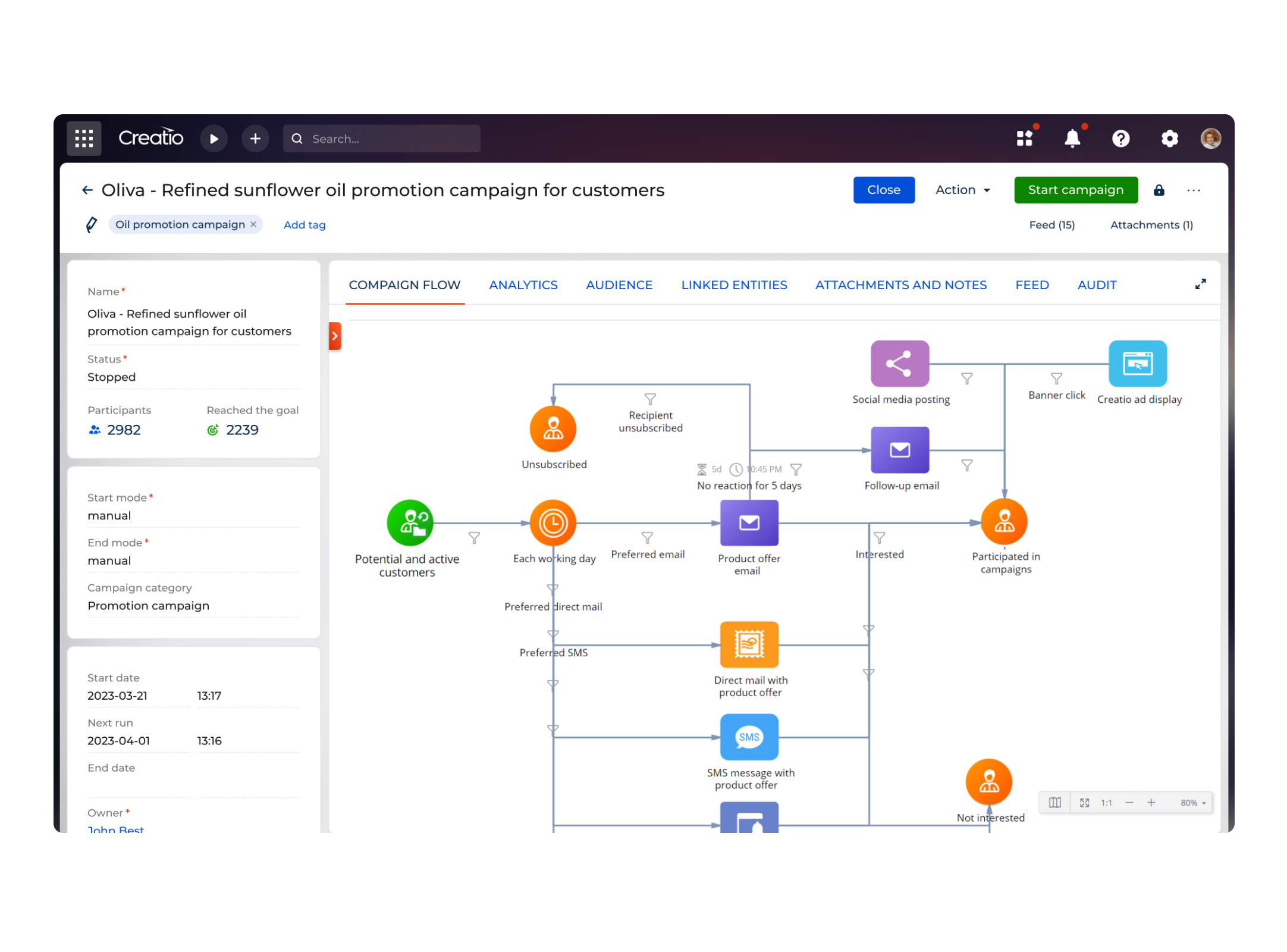 Creatio Workflow CPG CRM & Workflow Automation Software with No-Code | Creatio