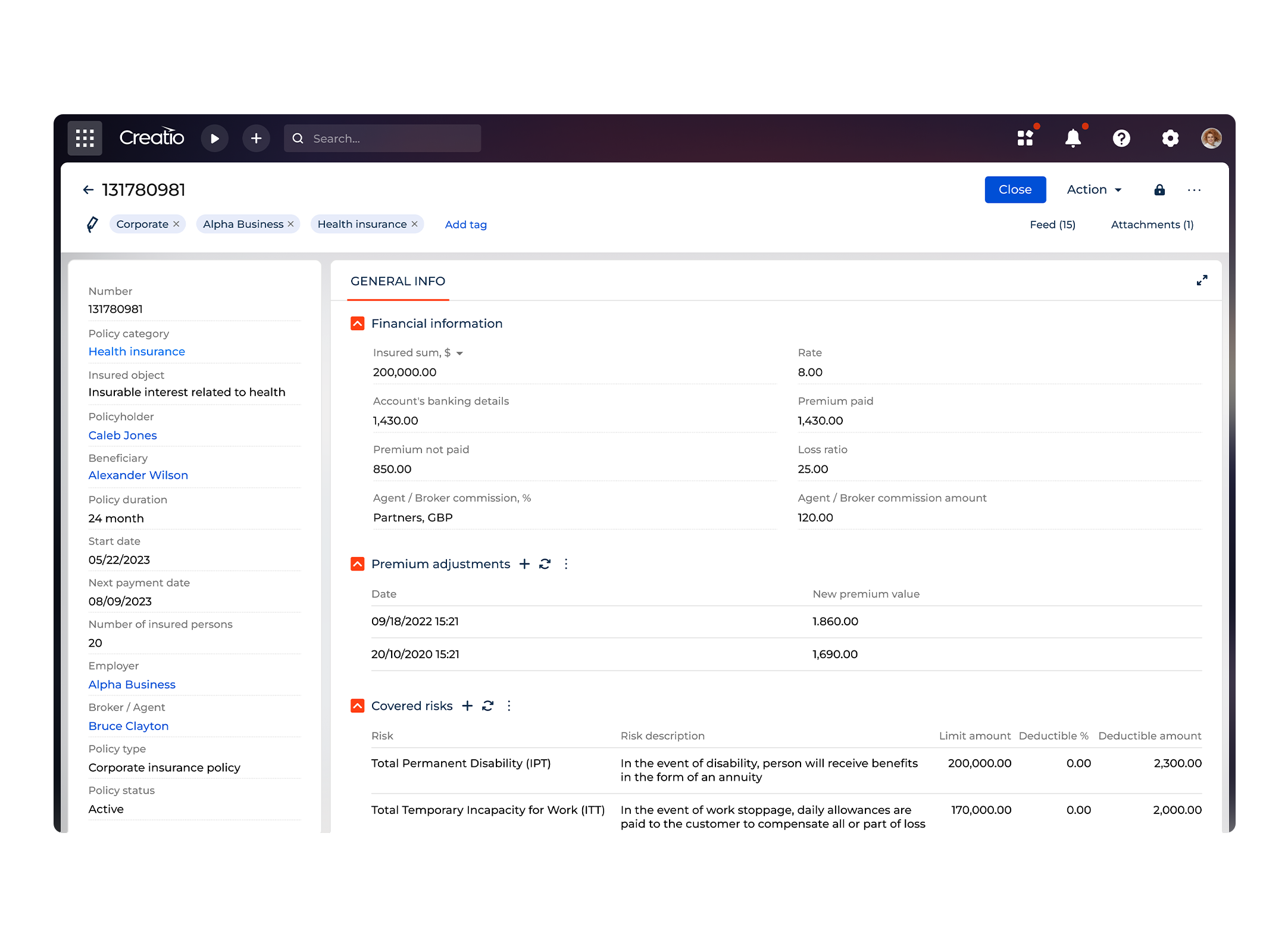 Insurance CRM & Workflow Automation Software with No-Code | Creatio