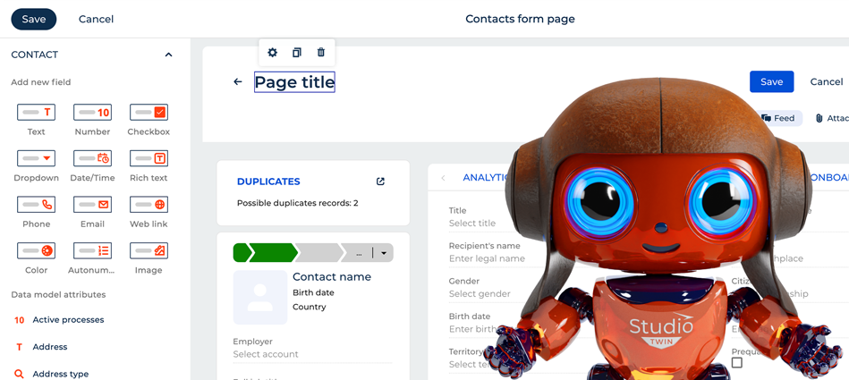 No-code platform components
