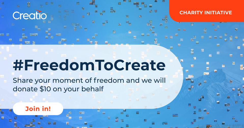 Creatio Announces Its #FreedomToCreate Annual Charitable Initiative Featuring a Unique Digital Mosaic 