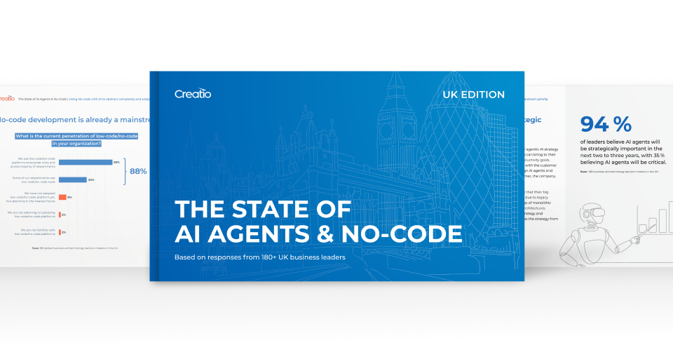 Creatio Unveils UK Edition of The State of AI Agents & No-Code Report, Spotlighting UK Enterprises’ AI Strategy and Innovation