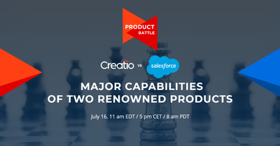 Creatio Invites to a Product Battle: Creatio vs Salesforce