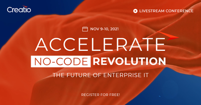 Creatio Unveils No-Сode Revolution at its ACCELERATE Event in November