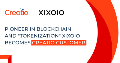Pioneer in "Tokenization" in Central Europe XIXOIO a.s. Becomes Creatio Customer
