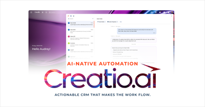 Live Executive Presentation for Creatio.ai — AI-Native Automation that Makes the Work Flow