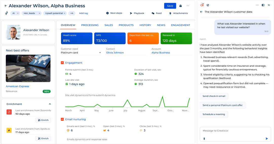 Creatio B2B Sales Software